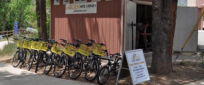 the Golden bike library.